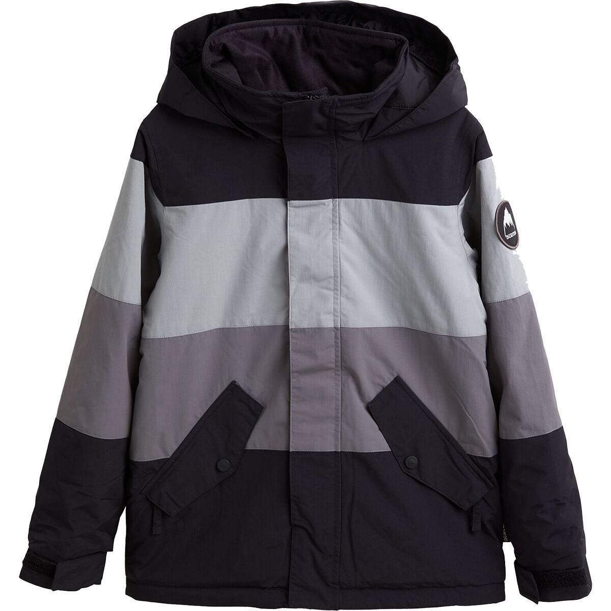 Burton Symbol Insulated Jacket - Boys' True Black/Sharkskin/Castlerock, S