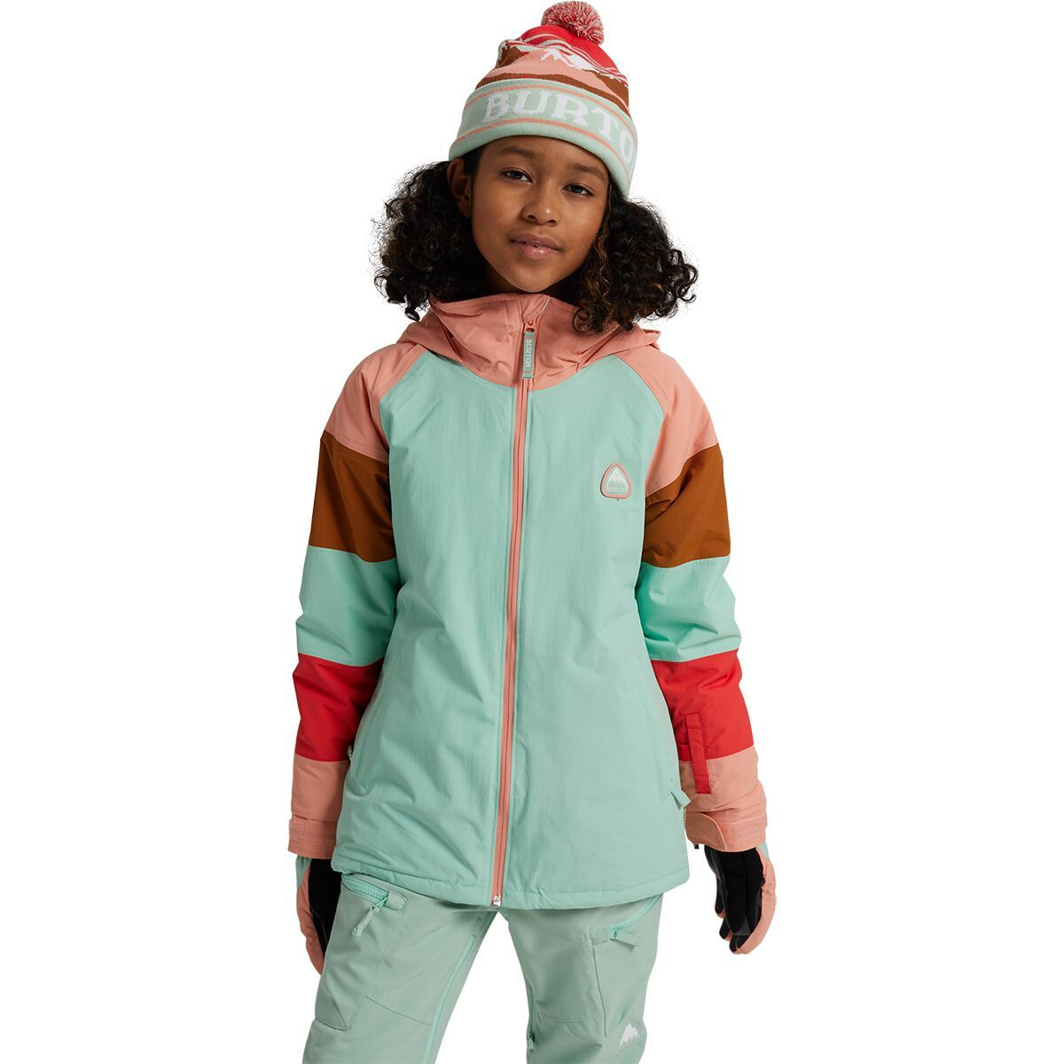Burton Hart Jacket - Girls' Faded Jade/Dahlia, S