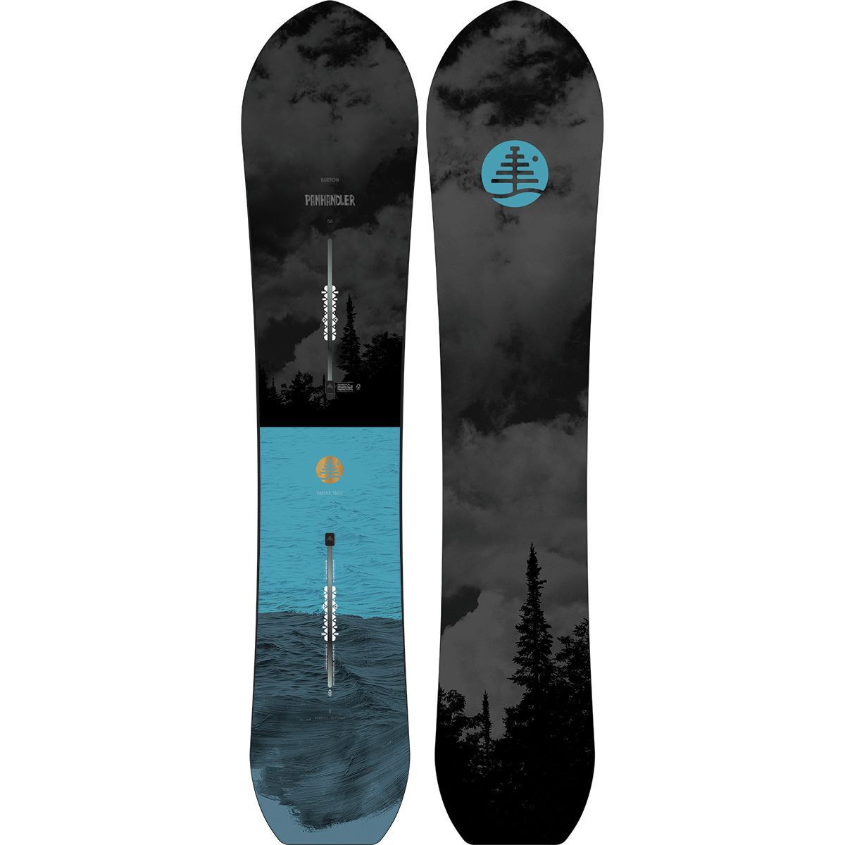 スノーボード BURTON PANHANDLER 156 Burton Family Tree Panhandler Snowboard - Snowboard