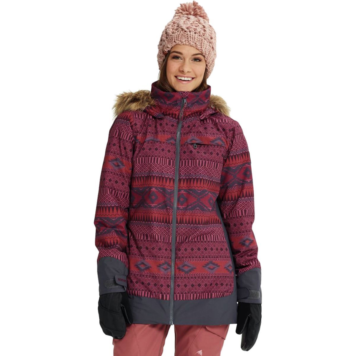 Burton Lelah Jacket - Women's Port Royal Freya Weave/Trocadero, L