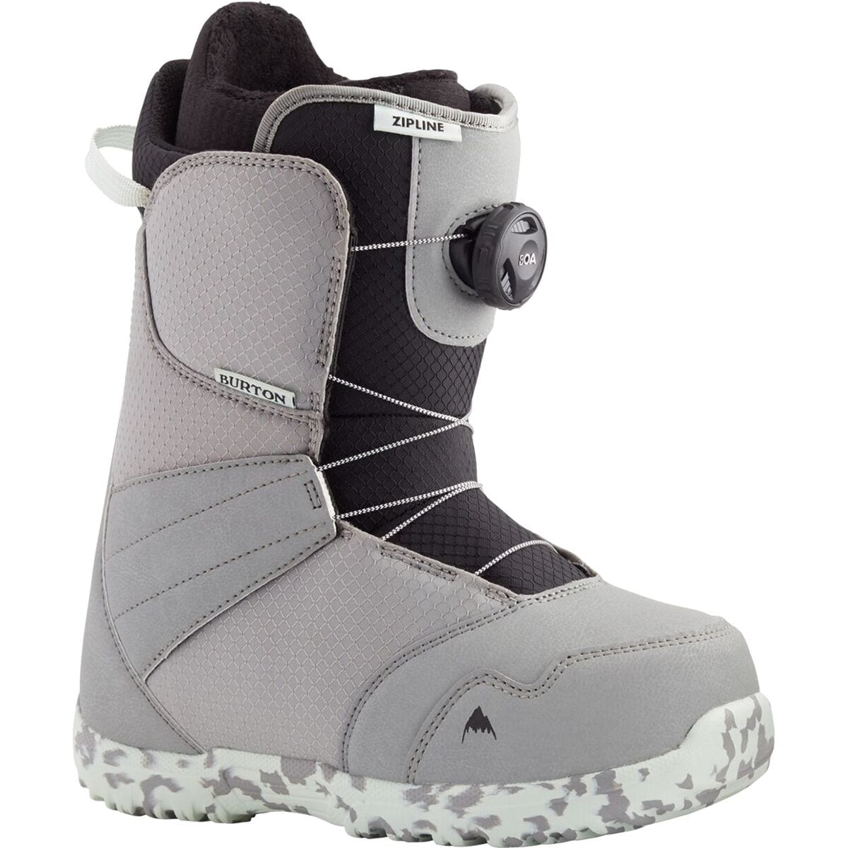 Burton Zipline Boa Snowboard Boot - 2024 - Kids' Gray/Neo-Mint