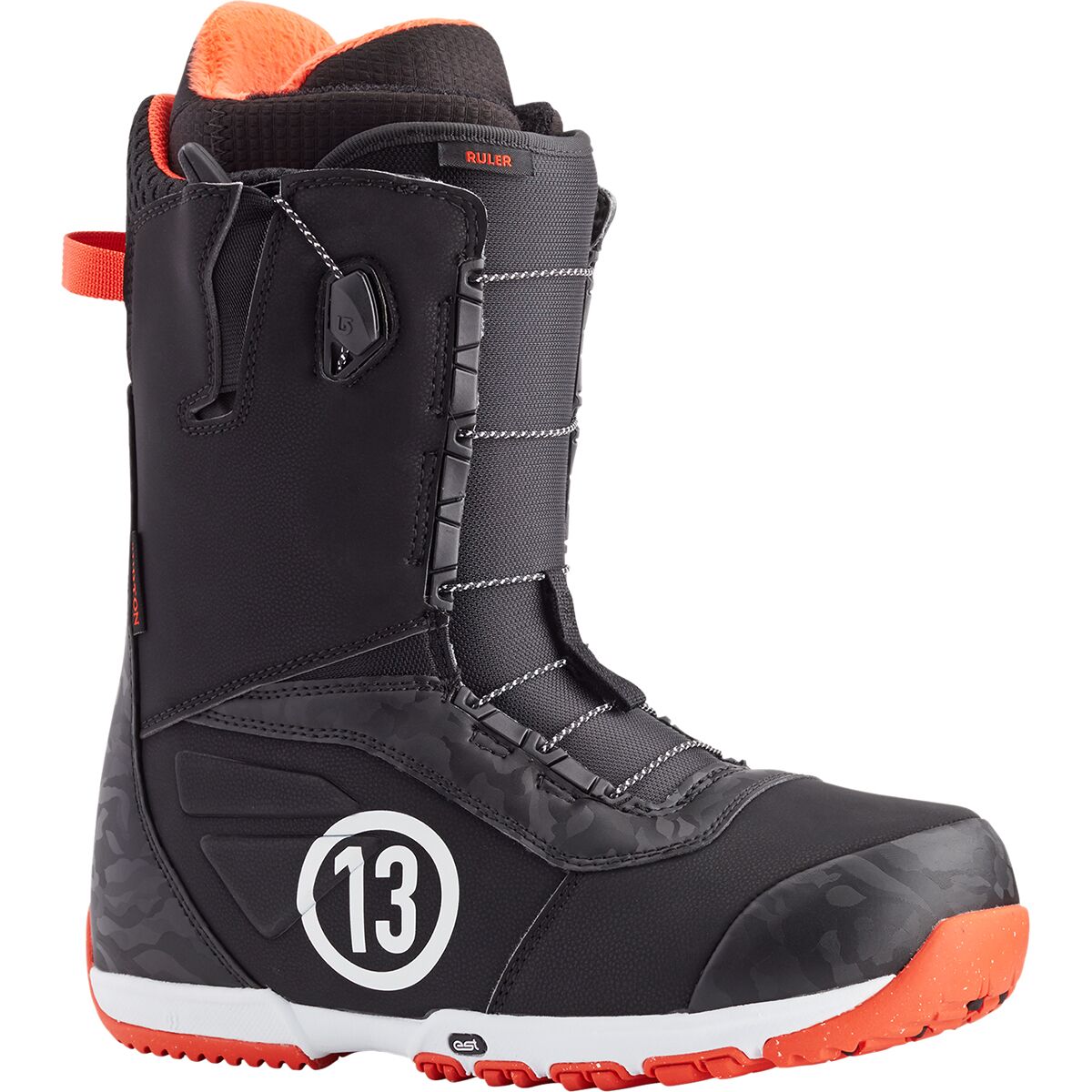 Burton Ruler Snowboard Boot - 2024 Black/Red