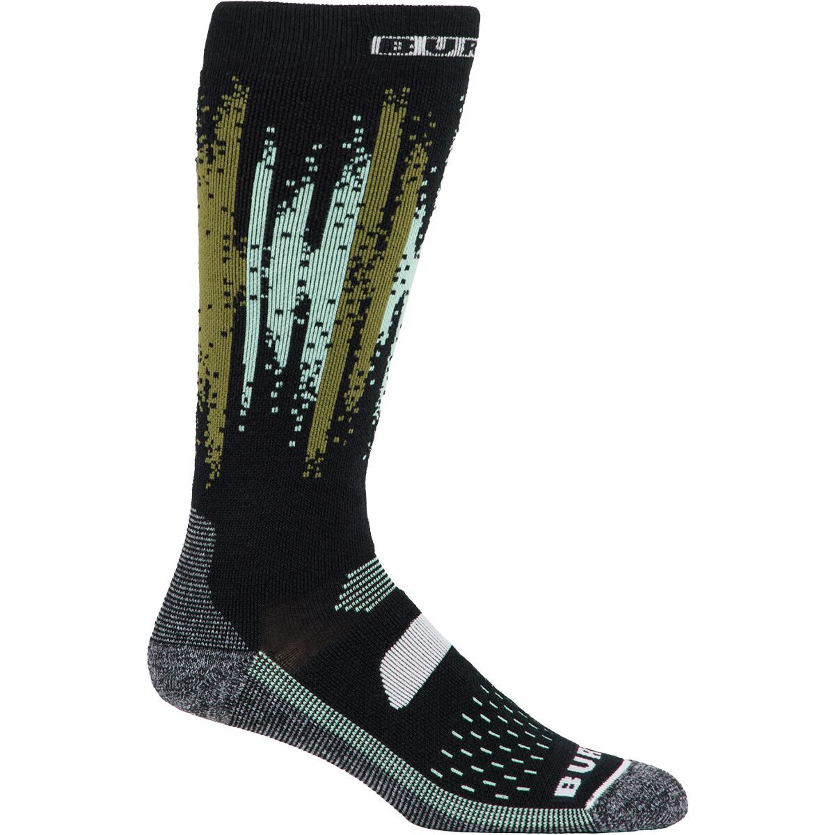 Image of Burton Performance Midweight Sock - Women's Soft Sage Stripe, M/L