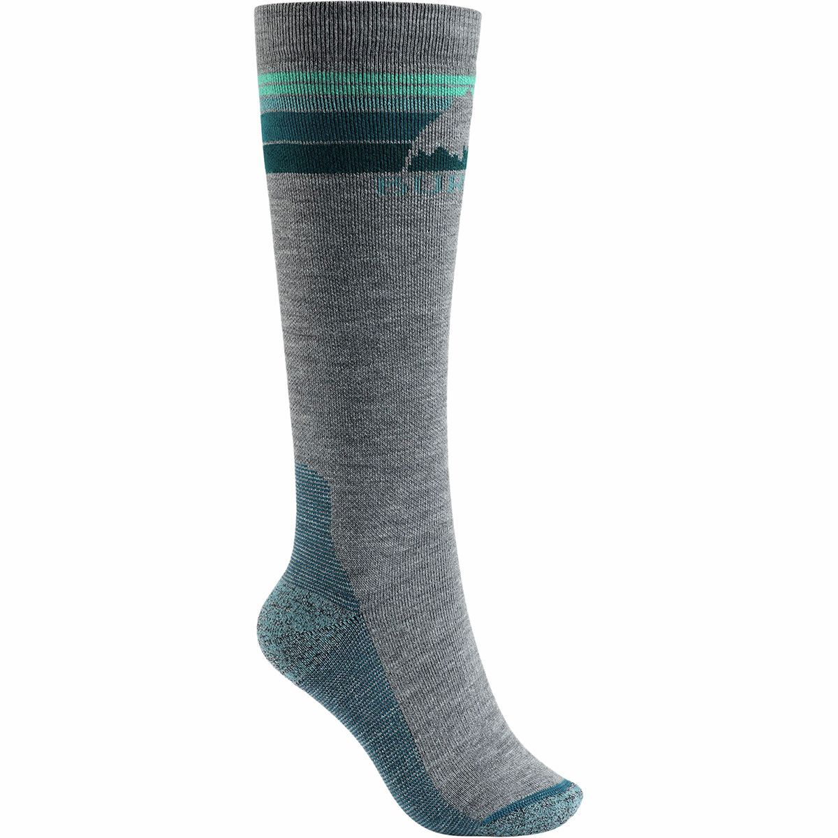 Burton Emblem Midweight Sock - Women's Gray Heather, S/M