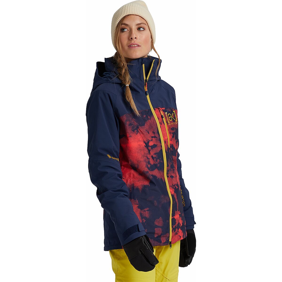 Burton AK Embark GORE-TEX Jacket - Women's Hibiscus Pink Cloud Marble/Dress Blue, XS