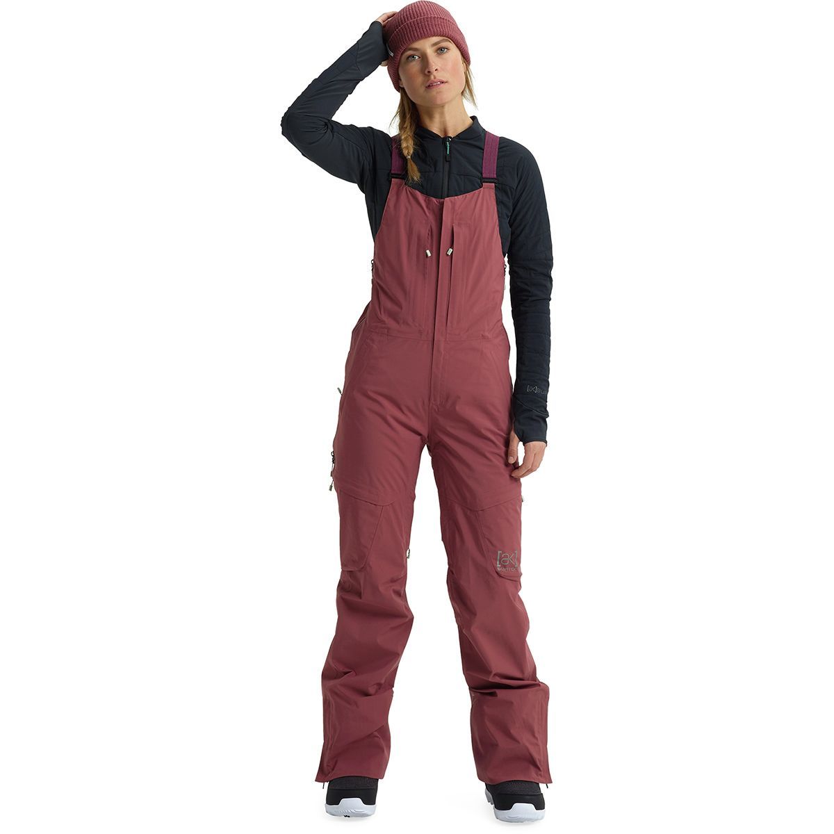 Burton AK GORE-TEX 2L Kimmy Bib Pant - Women's Rose Brown, L/Reg