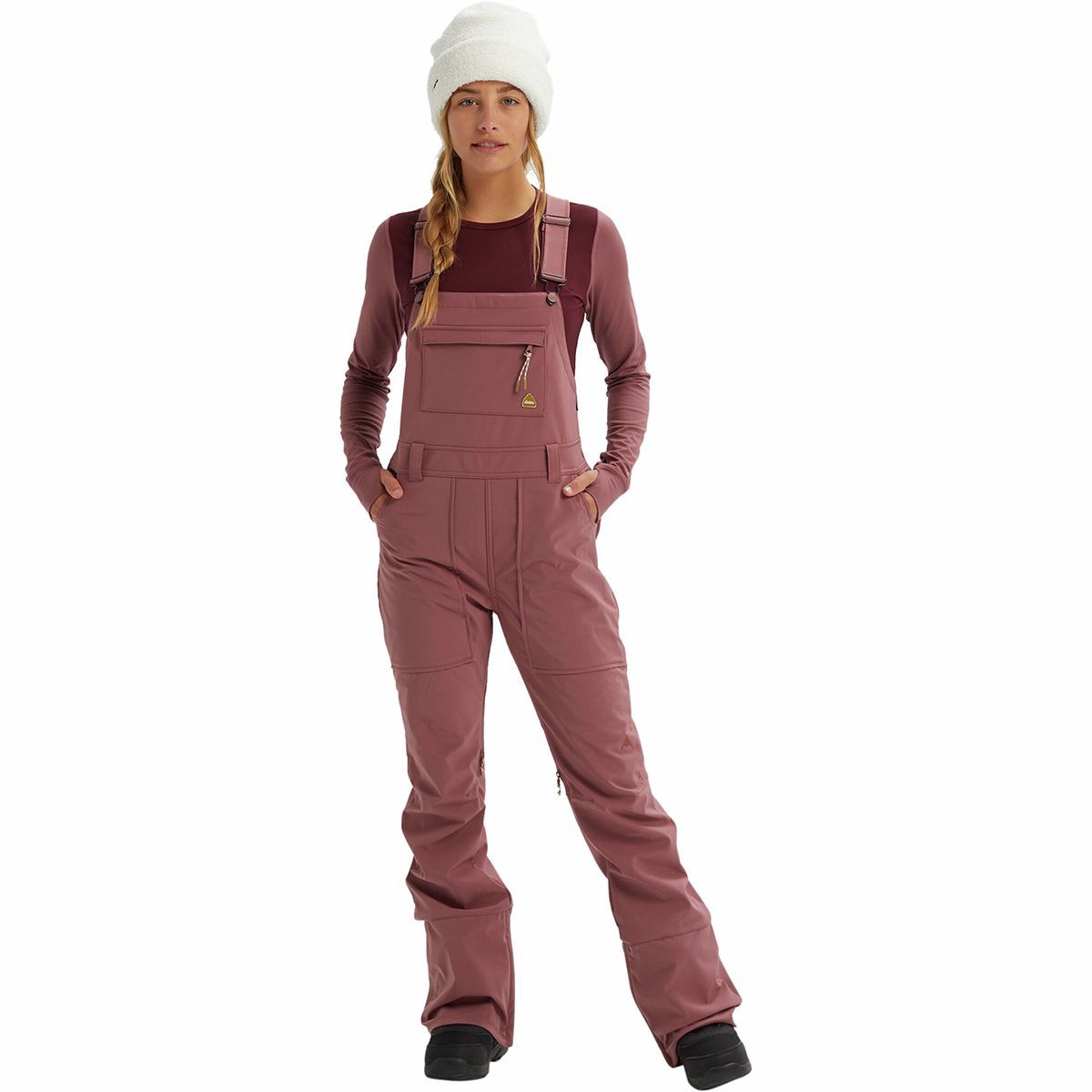 Burton Avalon Softshell Bib Pant - Women's Rose Brown, L