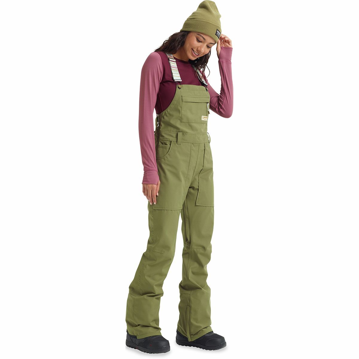 Burton Avalon Bib Pant - Women's Martini Olive, M/Reg