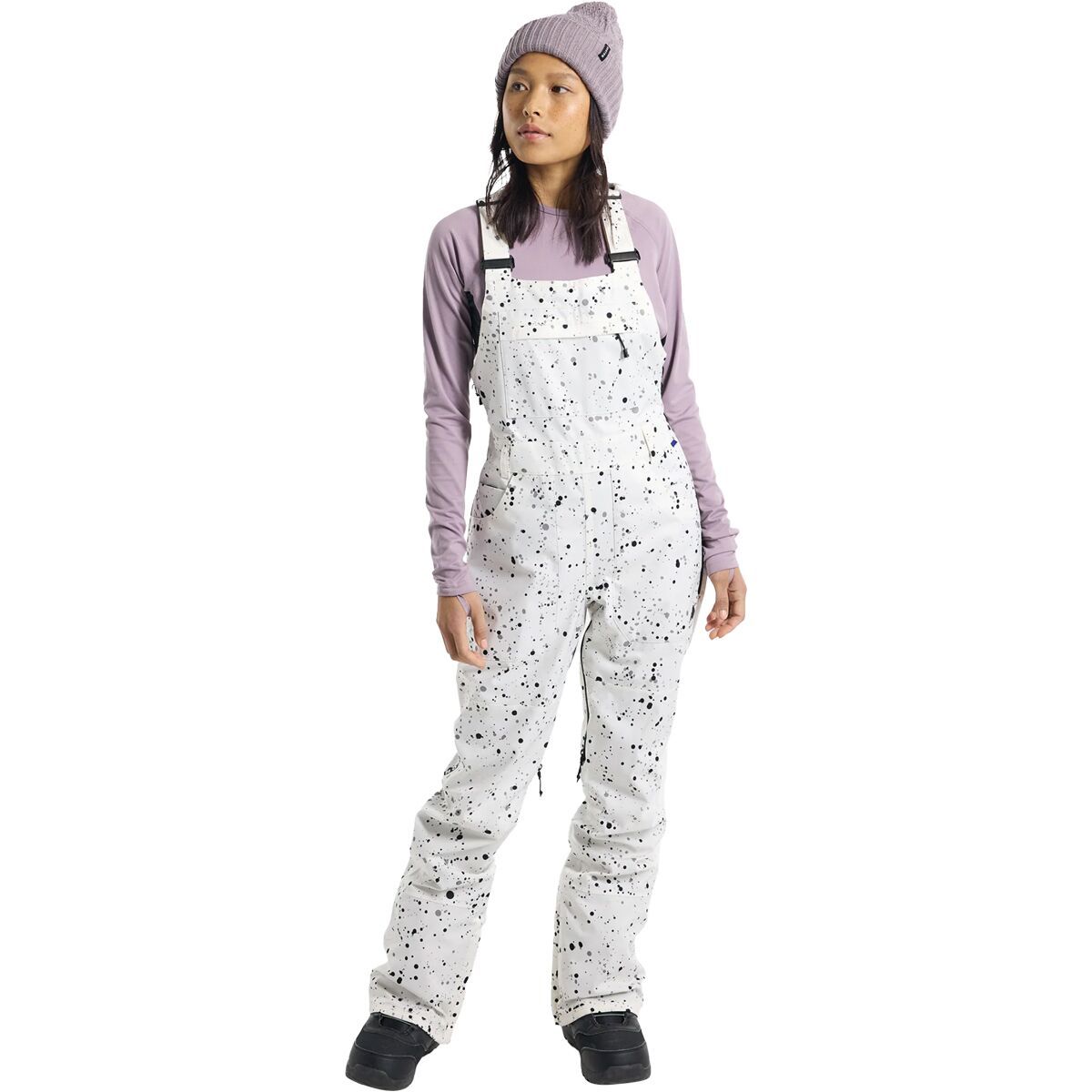 Burton Avalon Bib Pant - Women's Stout White Spatter, XXL/Reg
