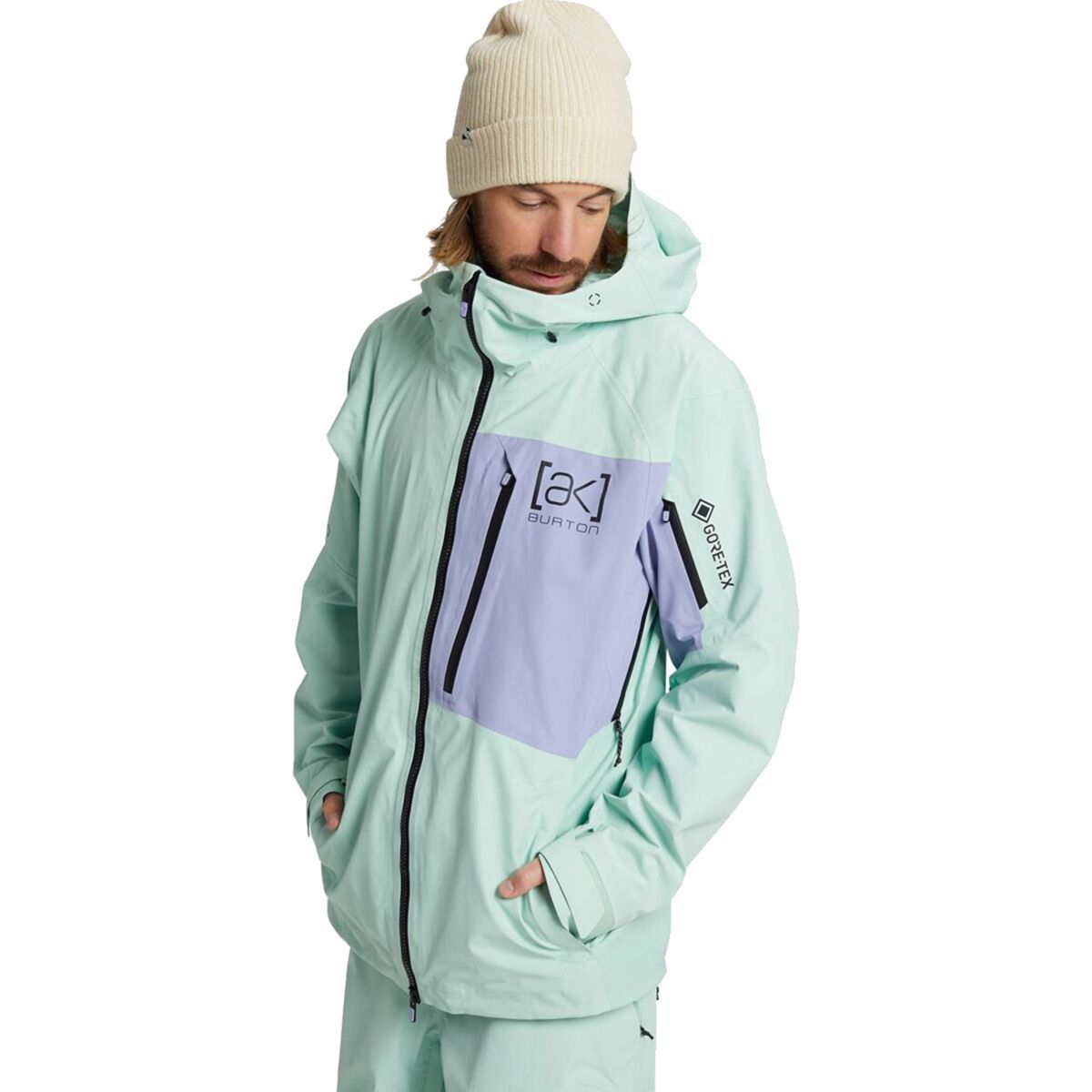 Burton AK GORE-TEX Cyclic Jacket - Men's Faded Jade/Foxglove Violet, M