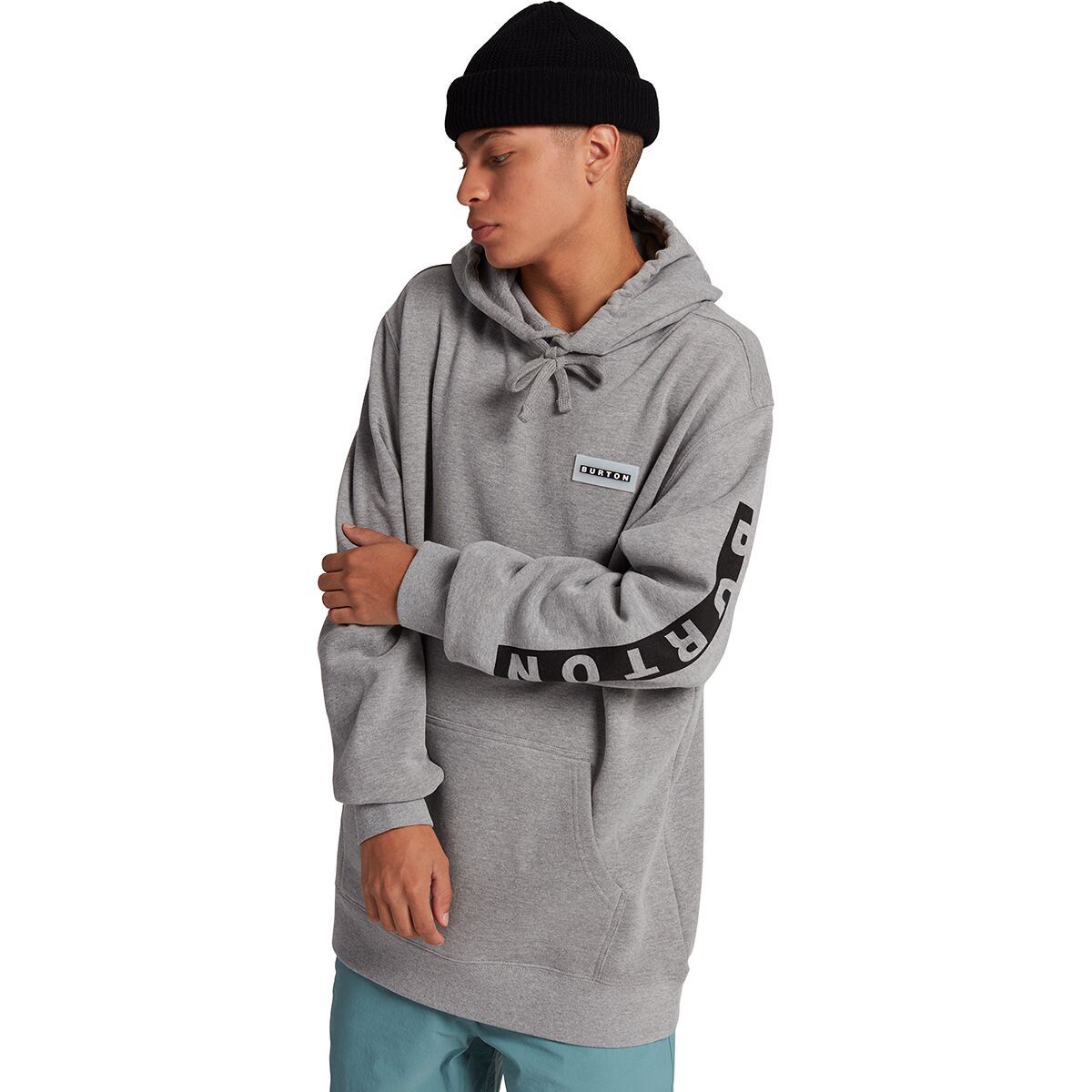 Burton Vault Pullover Hoodie - Men's Gray Heather, S