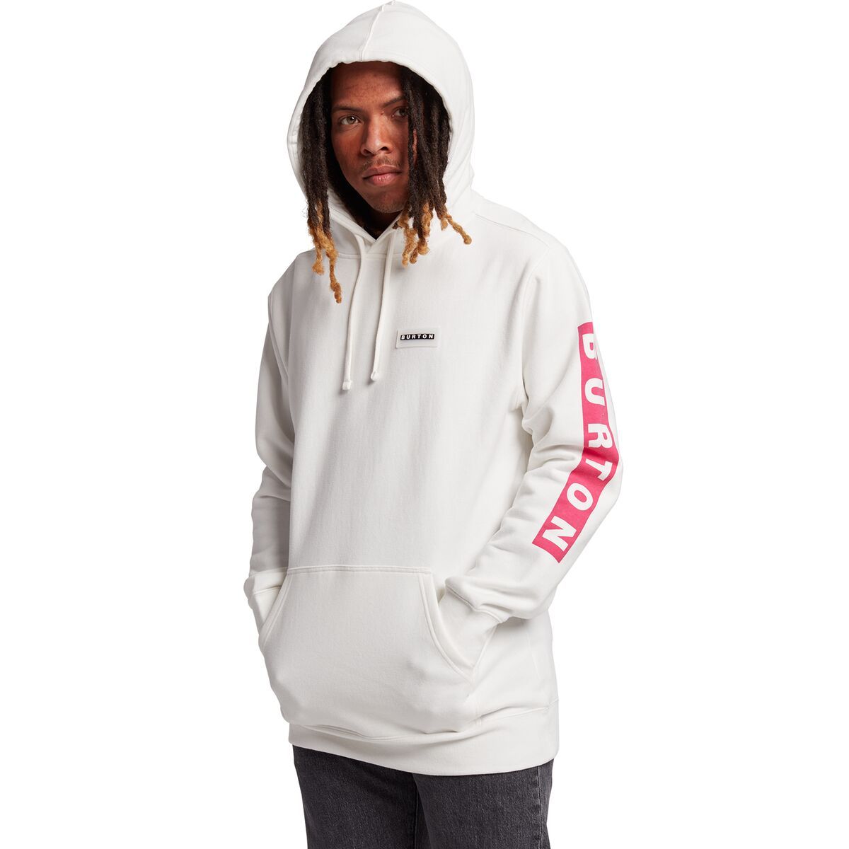 Burton Vault Pullover Hoodie - Men's Stout White 2, XXS