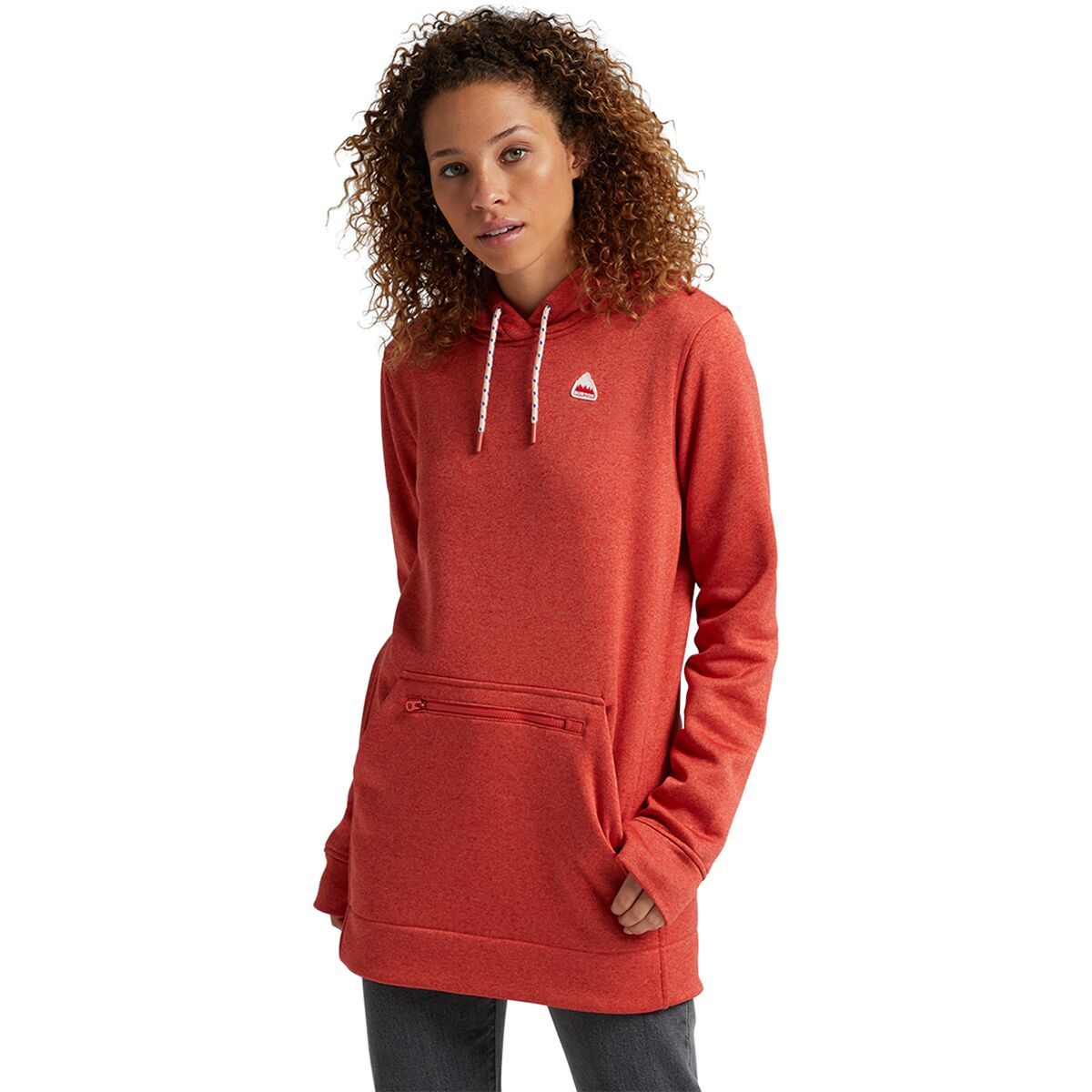 Burton Oak Long Pullover Hoodie - Women's Cranberry Heather, XXS
