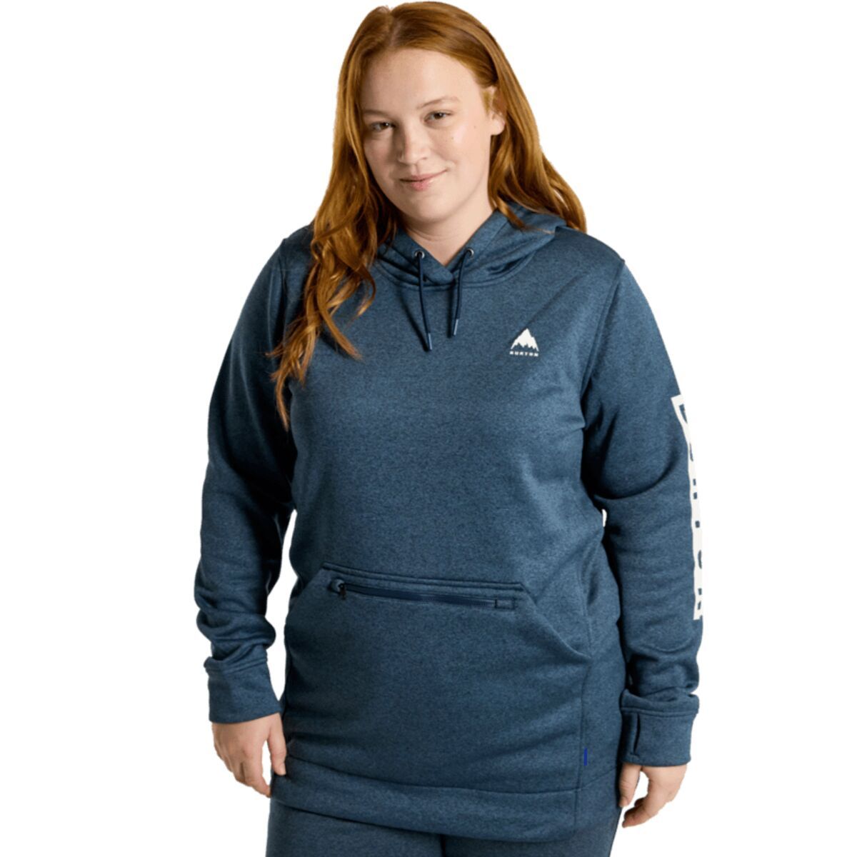 Burton Oak Long Pullover Hoodie - Women's Dress Blue Heather, L
