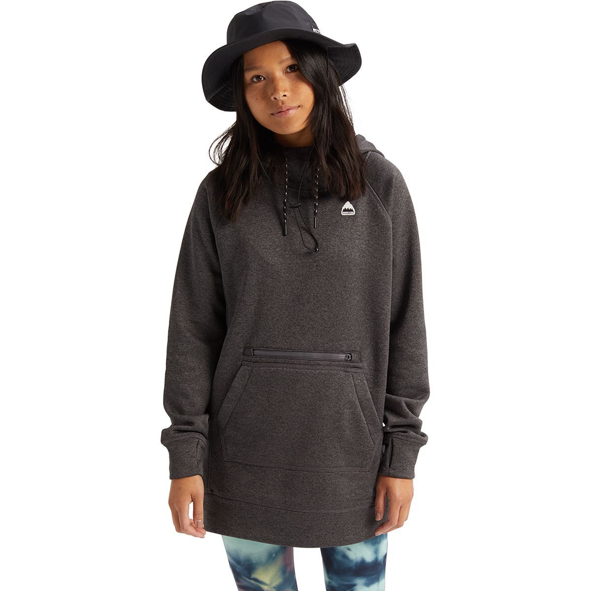 Burton Oak Long Pullover Hoodie - Women's Phantom Heather, XXL