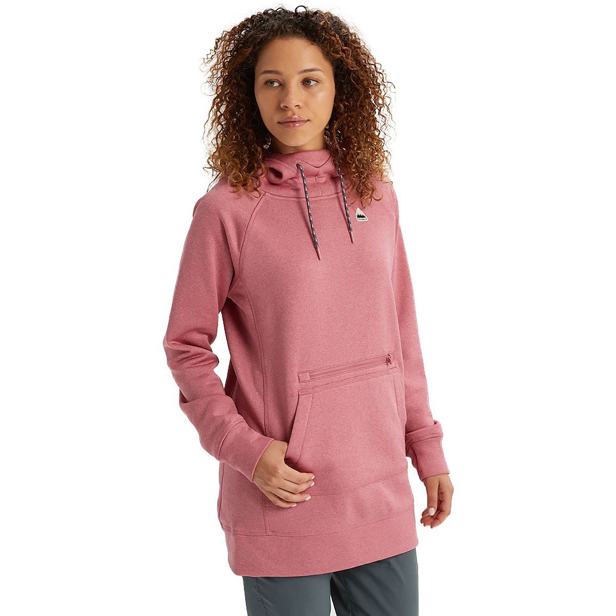 Burton Oak Long Pullover Hoodie - Women's Rosebud Heather, XS