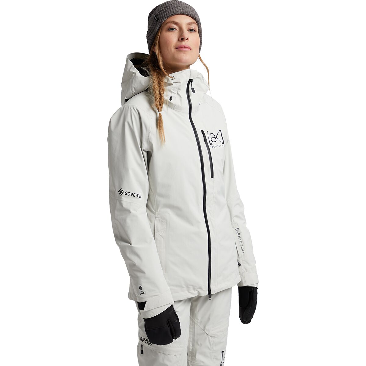 Burton AK GORE-TEX Upshift Jacket - Women's Solution Dyed Light Gray