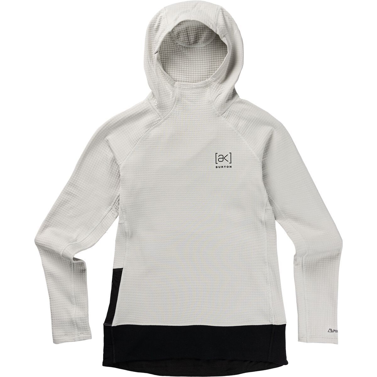 Burton AK Helium Power Grid Pullover Fleece Jacket - Women's Gray Cloud, L