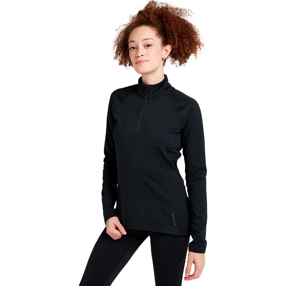 Burton Heavyweight X Base Layer 1/4-Zip Top - Women's True Black, XXL