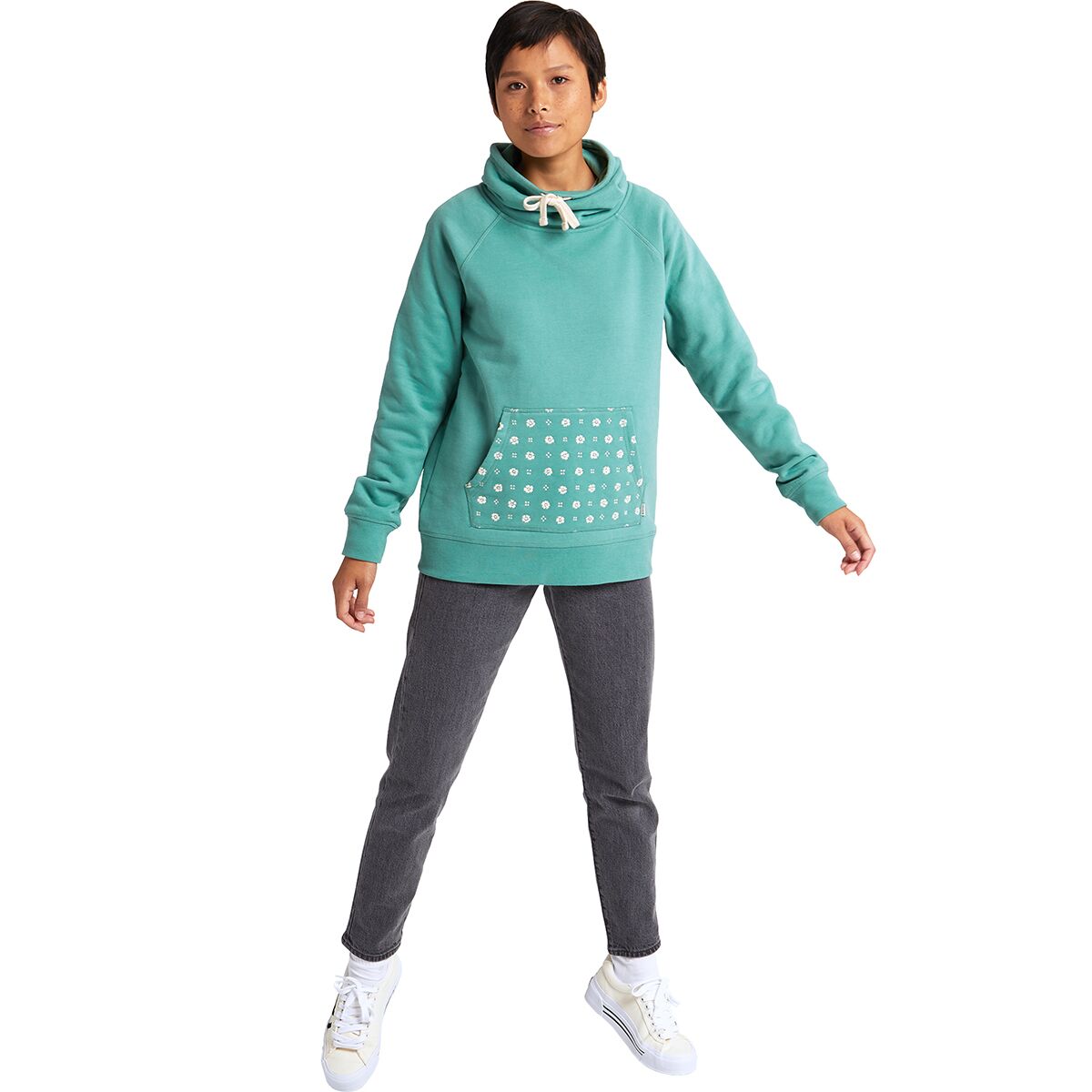 Burton Womens Indie Crush Neck Pullover Hoodie
