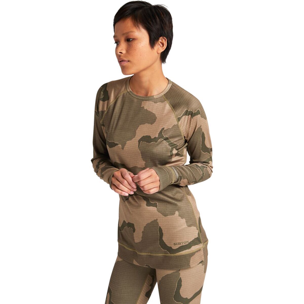 Burton Lightweight X Base Layer Crew Top - Women's Barren Camo, XXS
