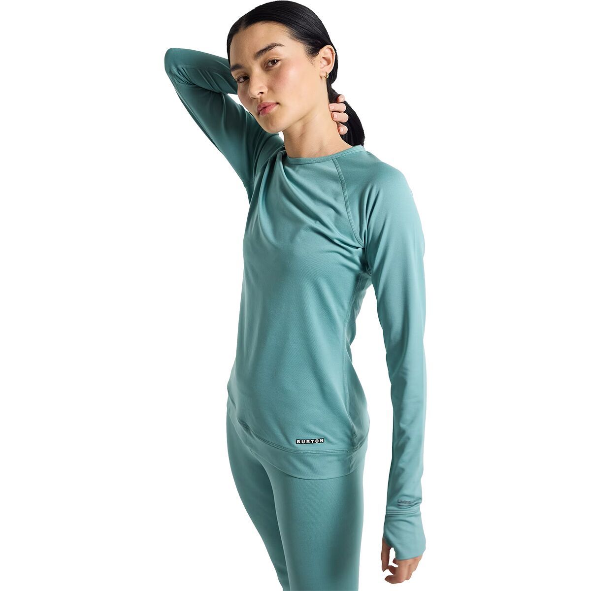 Burton Lightweight X Base Layer Crew Top - Women's Rock Lichen, XXS