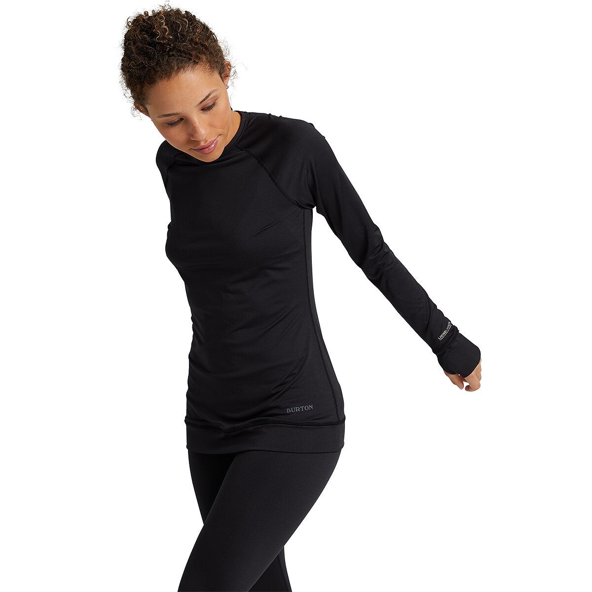 Burton Lightweight X Base Layer Crew Top - Women's True Black, XS