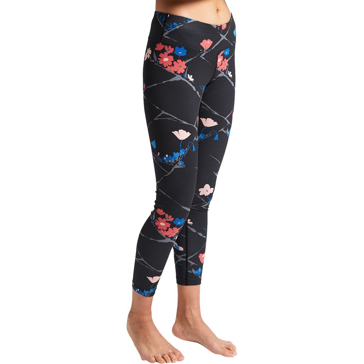 Burton Lightweight X Base Layer Pant - Women's True Black Landscape Floral, XXL