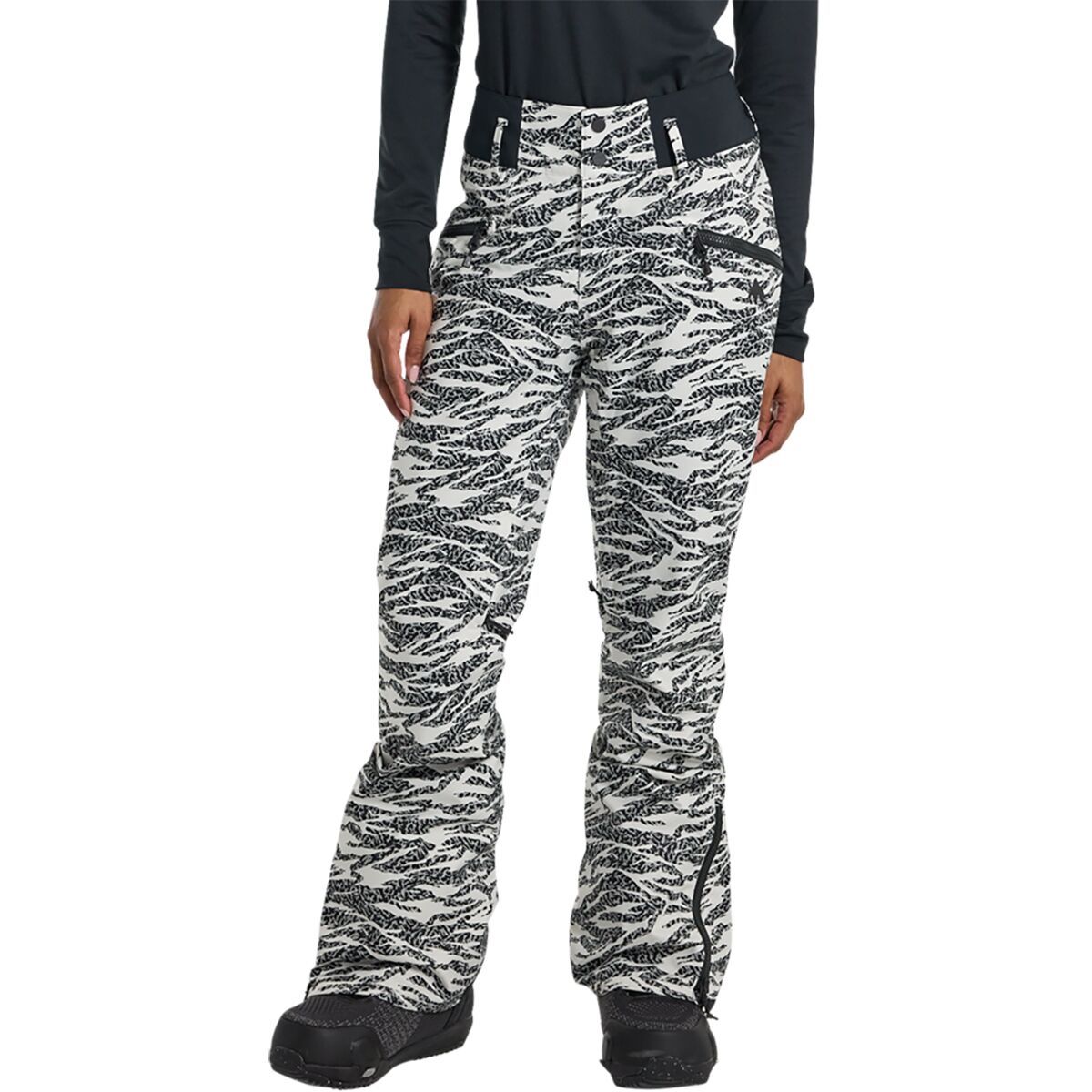 Image of Burton Marcy High Rise Pant - Women's Zebra Camo, S