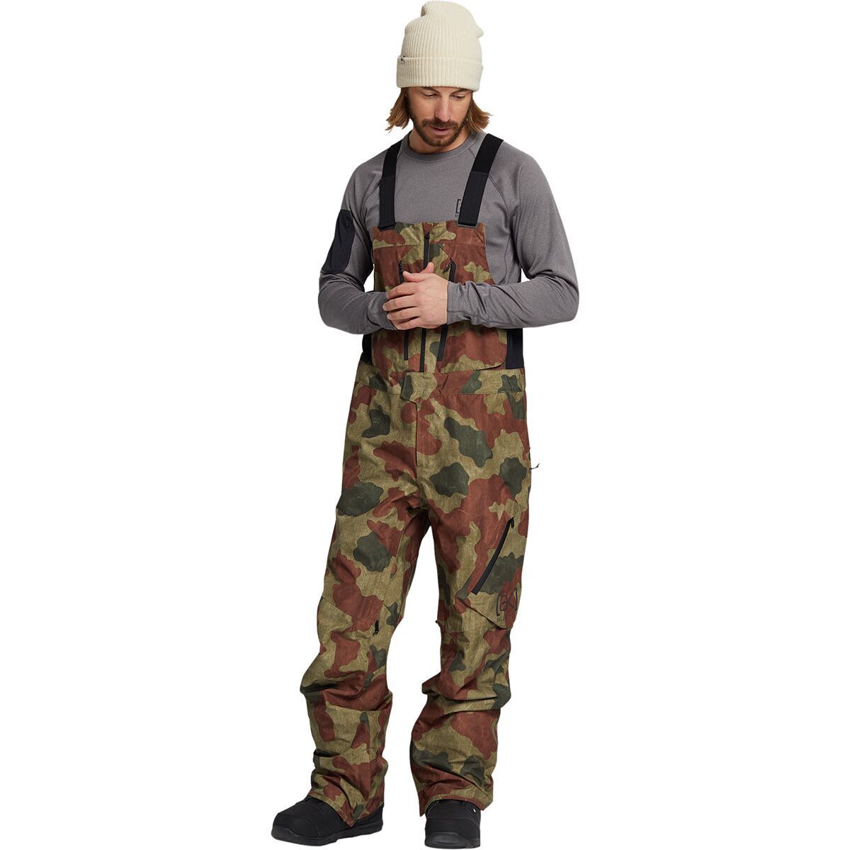 Burton AK GORE-TEX Cyclic Bib - Men's Martini Olive Telo Camo, XL/Reg