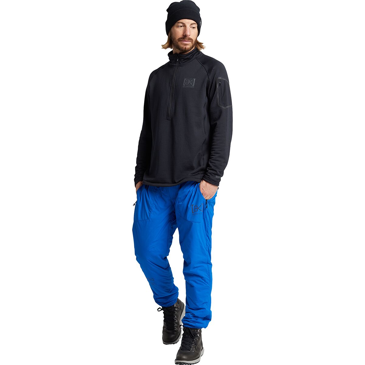 スキー Burton AK Helium Grid Full-Zip Fleece L Burton AK Men's Helium Power Grid Full Zip Fleece Gray Cloud