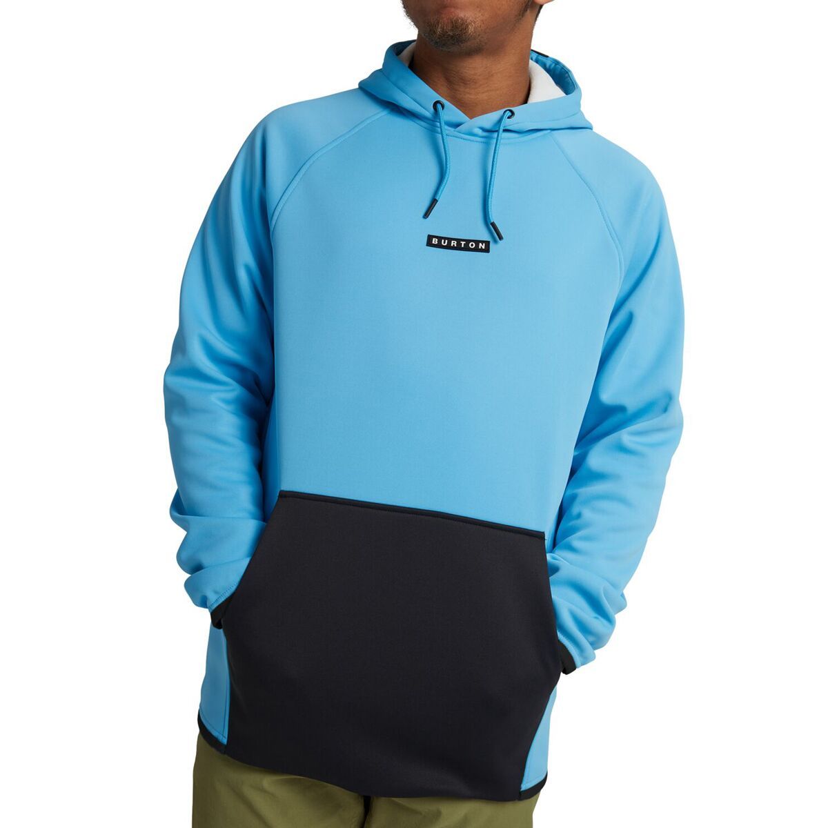 Burton Crown Weatherproof Pullover Fleece - Men's Cyan/True Black, XL