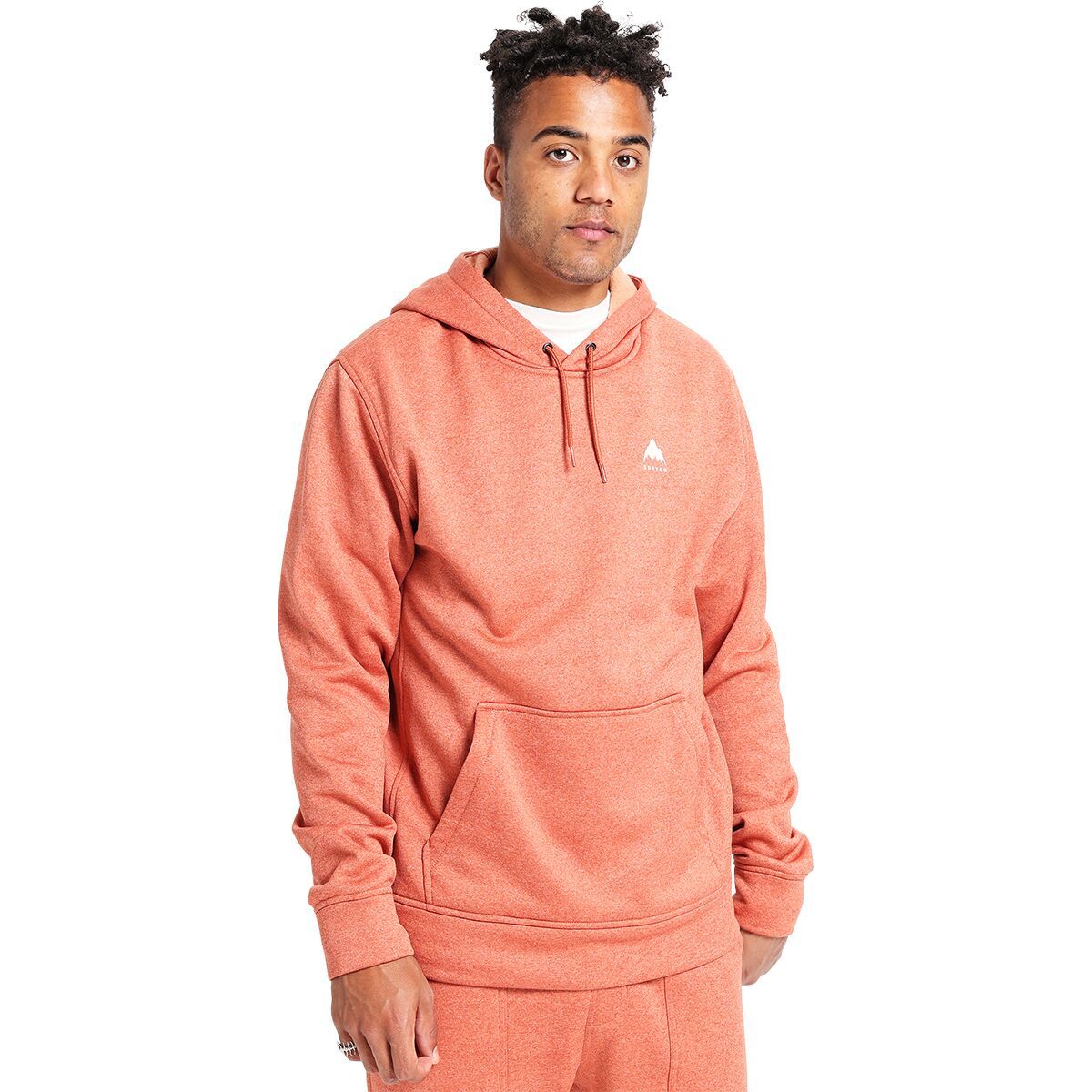 Burton Oak Pullover Hoodie - Men's Baked Clay Heather, M