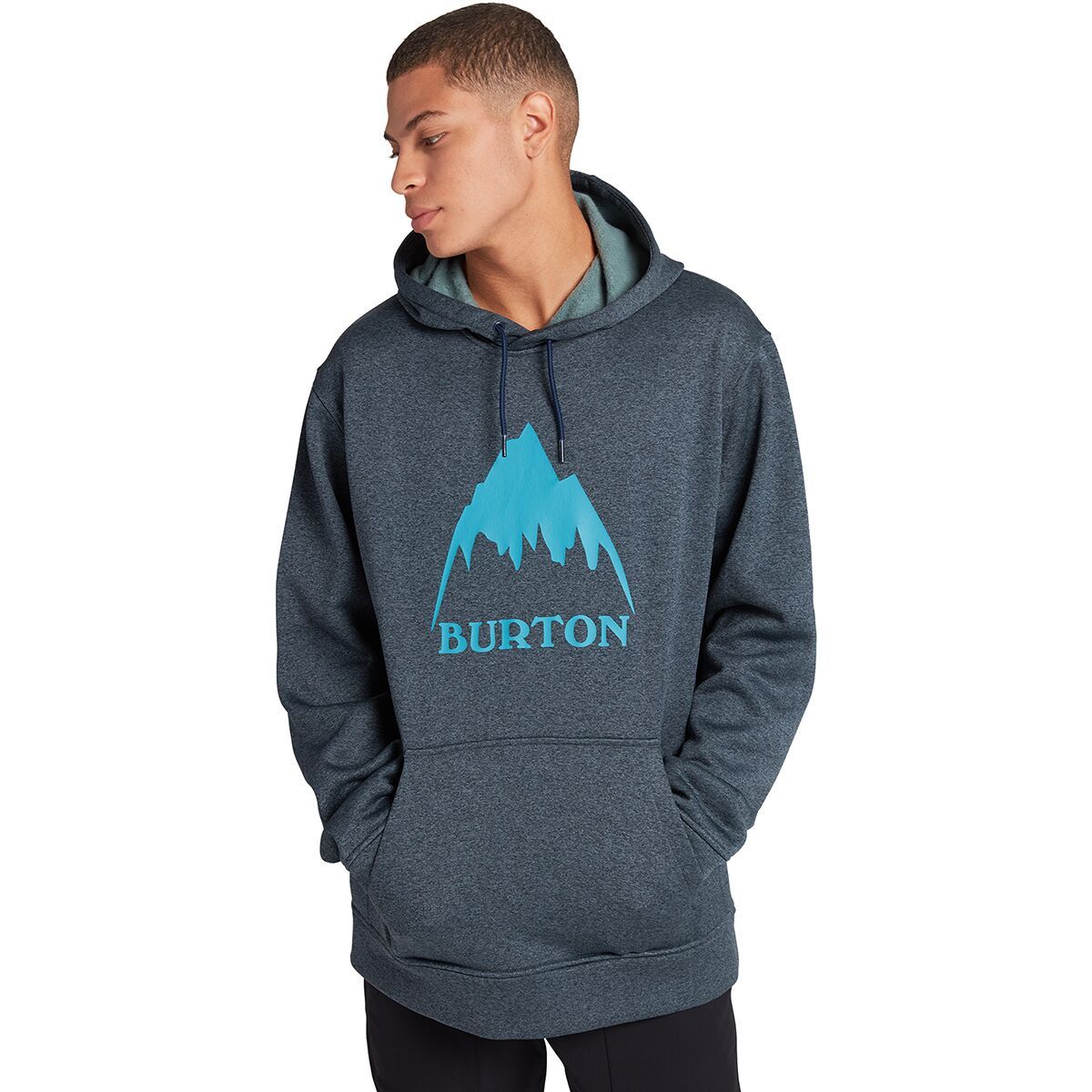 Burton Oak Pullover Hoodie - Men's Dress Blue Heather, XS