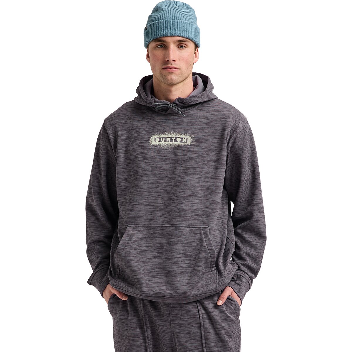 Image of Burton Oak Pullover Hoodie - Men's Gotham Gray Htr, XXL