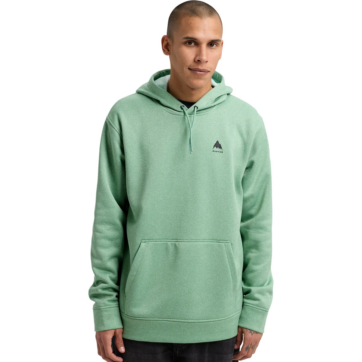 Image of Burton Oak Pullover Hoodie - Men's Soft Sage Heather, S