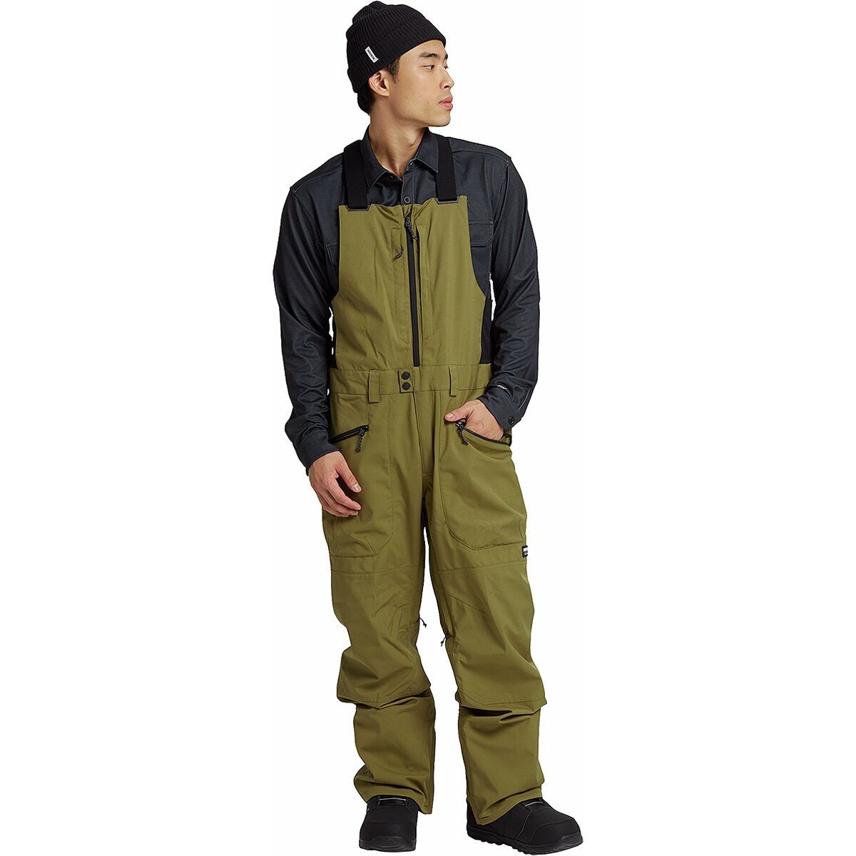Burton Reserve Bib Pant - Men's Martini Olive, M/Reg