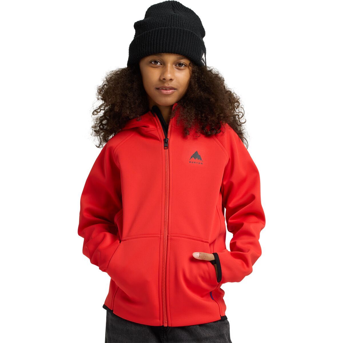 Burton Burton Crown Weatherproof Full-Zip Fleece - Boys' Flame Scarlet, XS