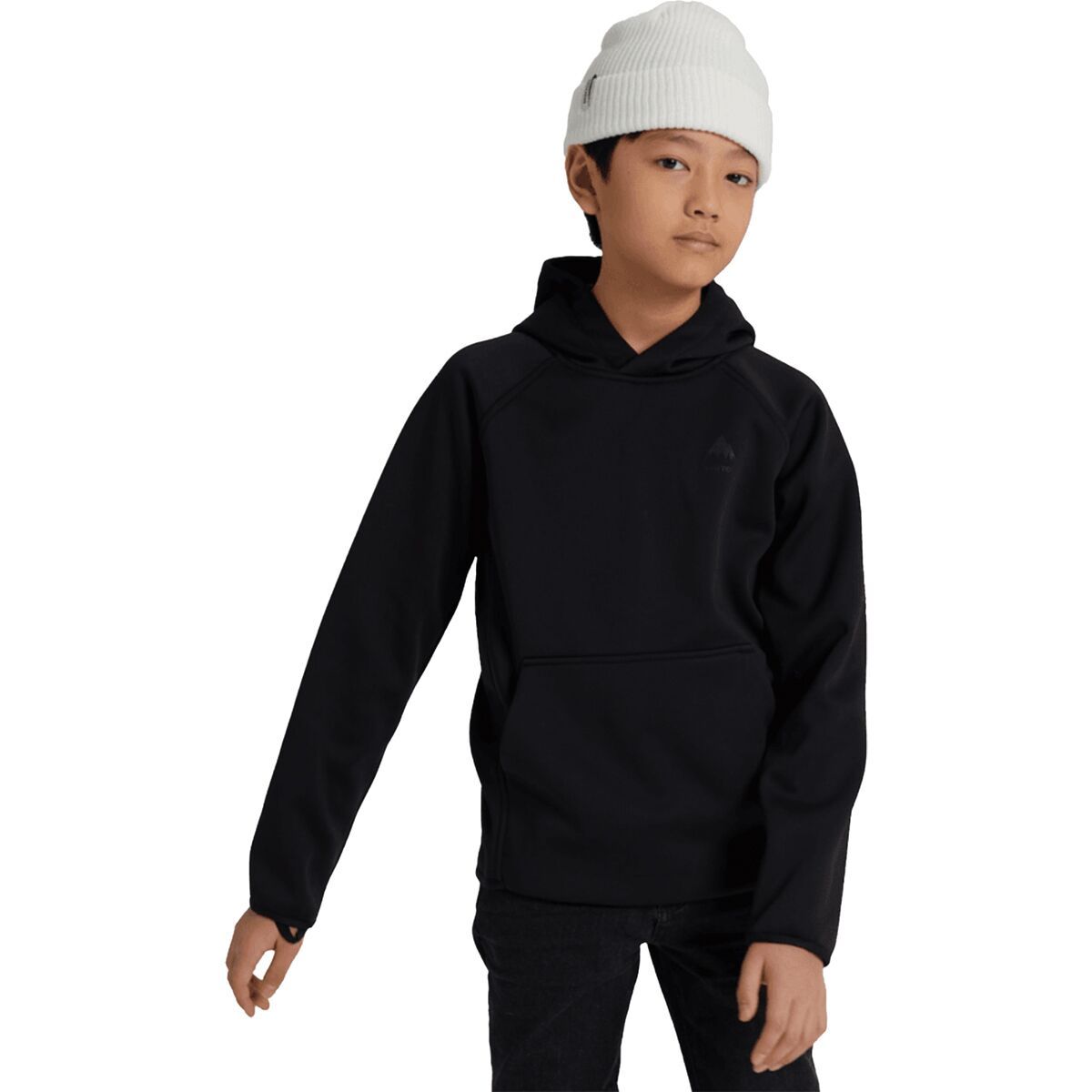 Burton Crown Weatherproof Pullover Fleece - Boys' True Black, XS