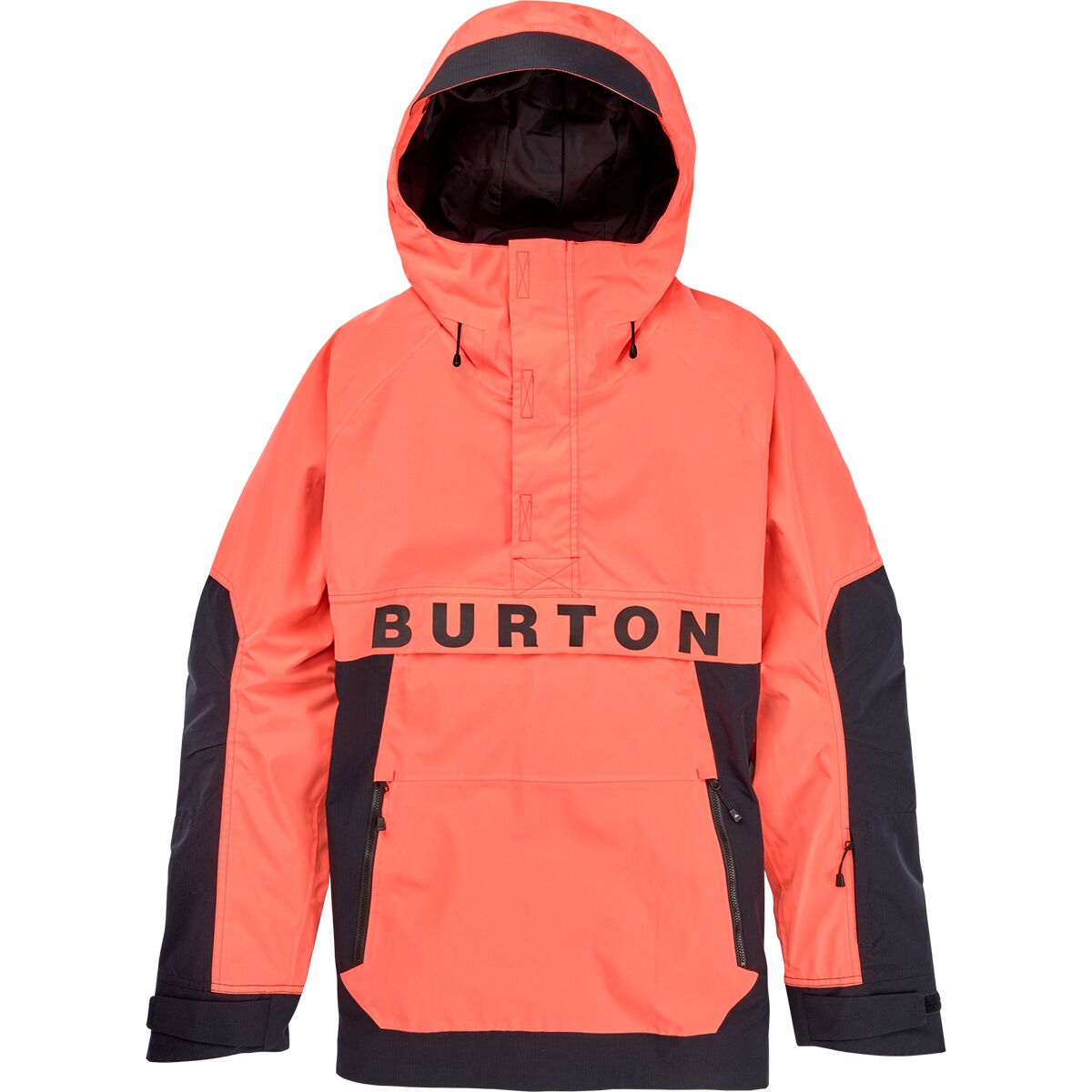 Burton Frostner Anorak Jacket - Men's Tetra Orange/True Black