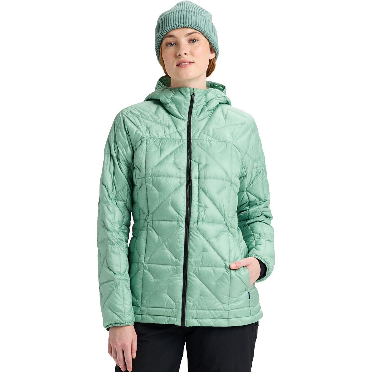 Burton AK Baker Down Hooded Jacket - Women's Soft Sage, XXL