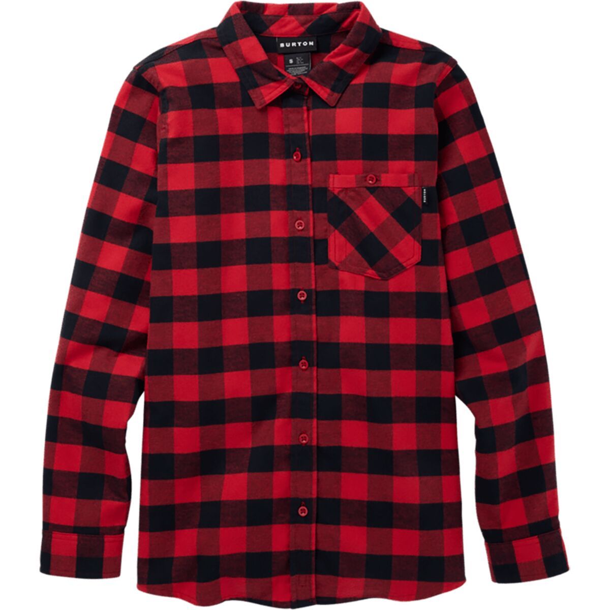 Burton Favorite Long-Sleeve Flannel - Women's Tomato Buffalo Plaid, M