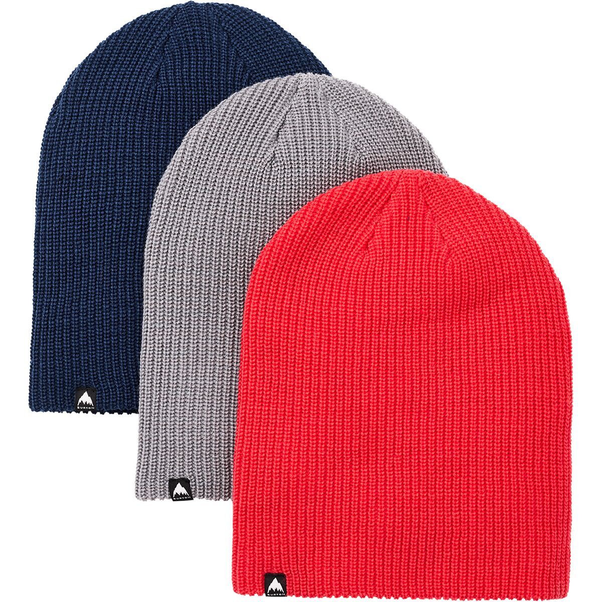Image of Burton Recycled DND Beanie - 3-Pack Dress Blue/Tomato/Kelp, One Size