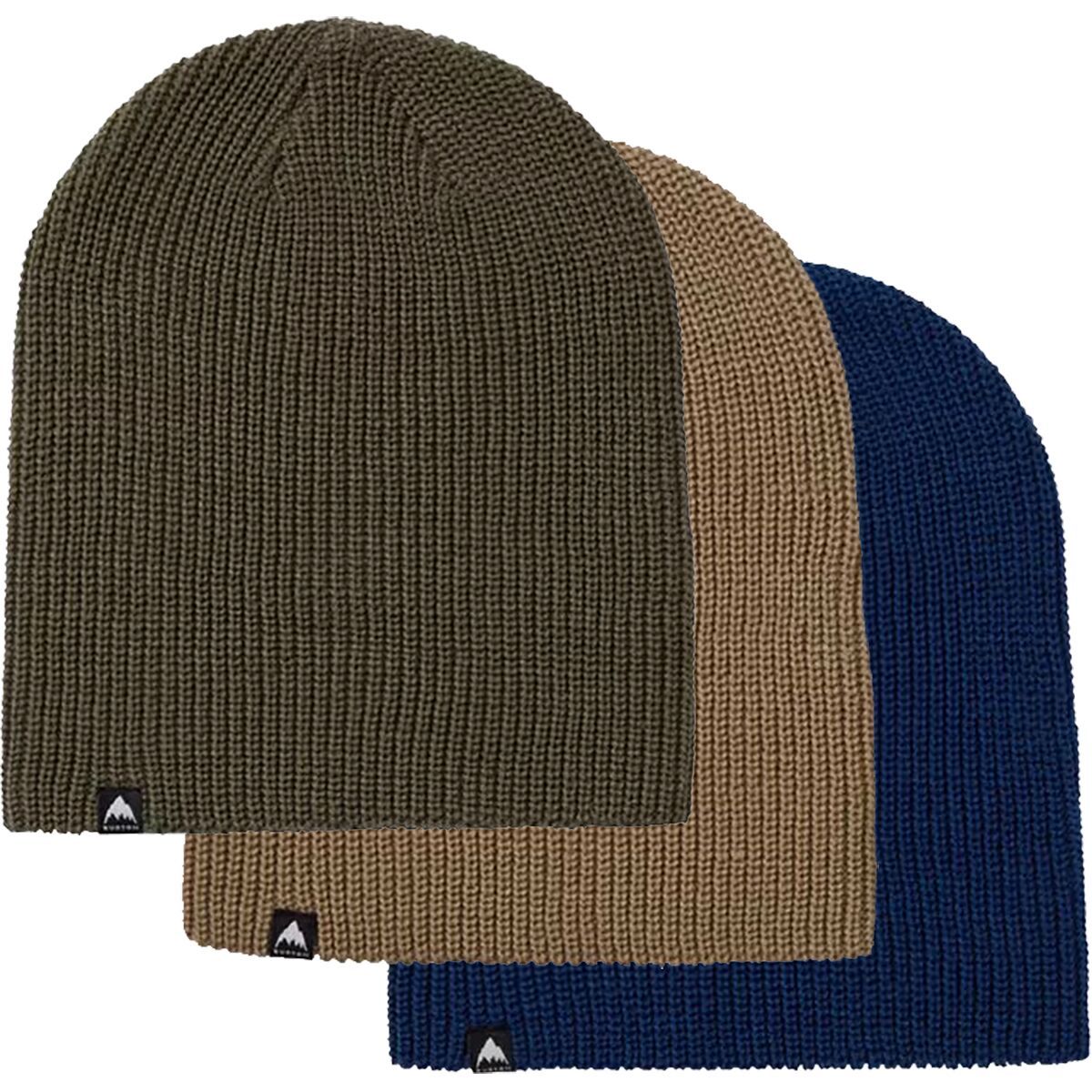 Image of Burton Recycled DND Beanie - 3-Pack Nightfall/Summit Taupe/Forest Moss, One Size