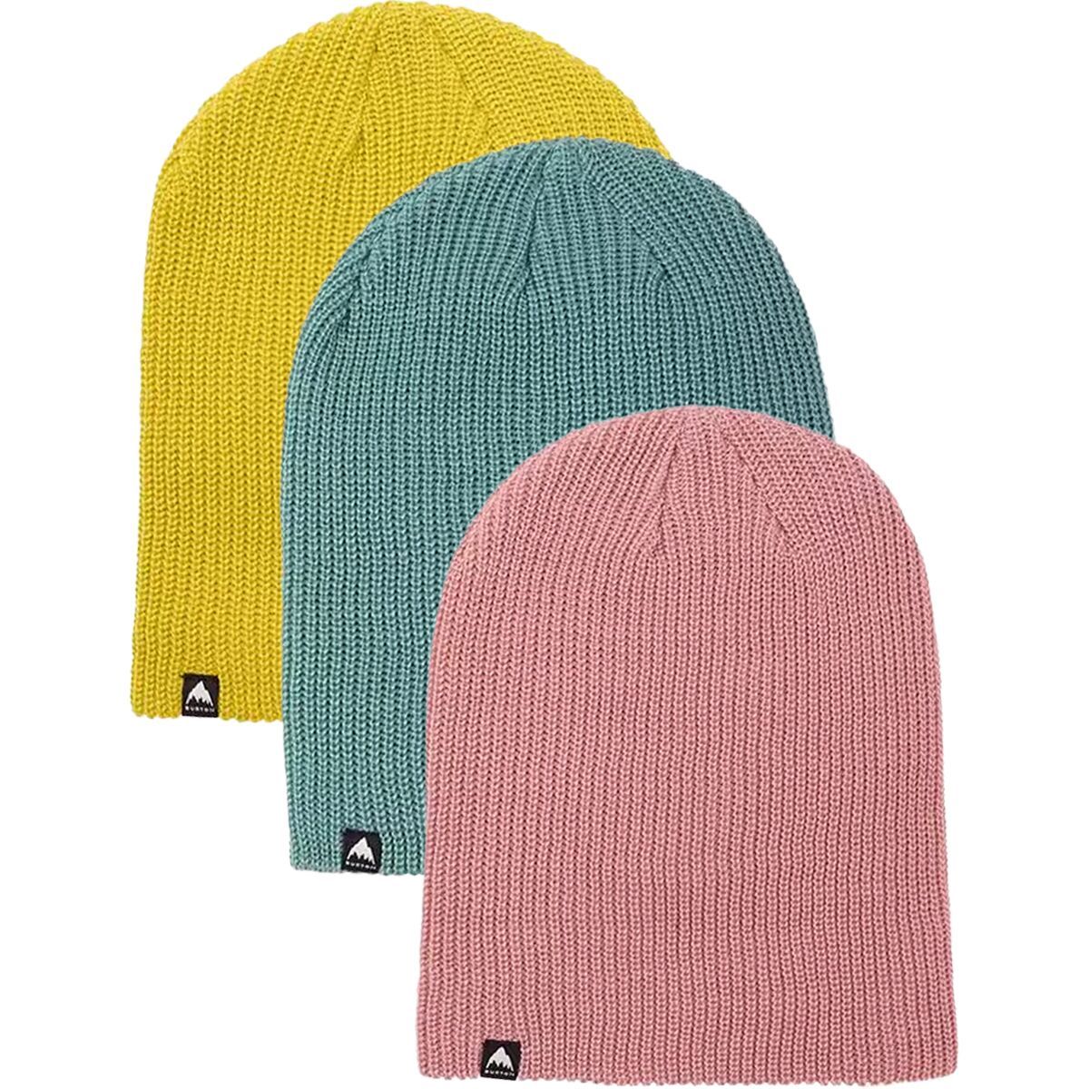 Burton Recycled DND Beanie - 3-Pack Rock Lichen/Sulfur/Powder Blush, One Size