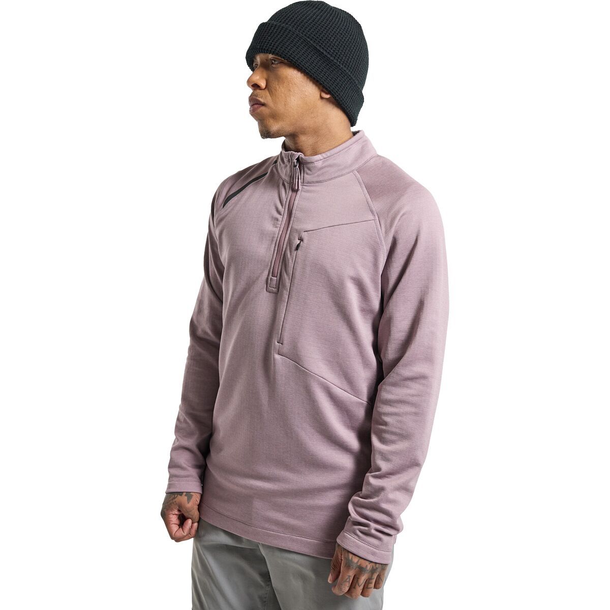 Burton Multipath Grid 1/4-Zip Fleece - Men's Elderberry, XL