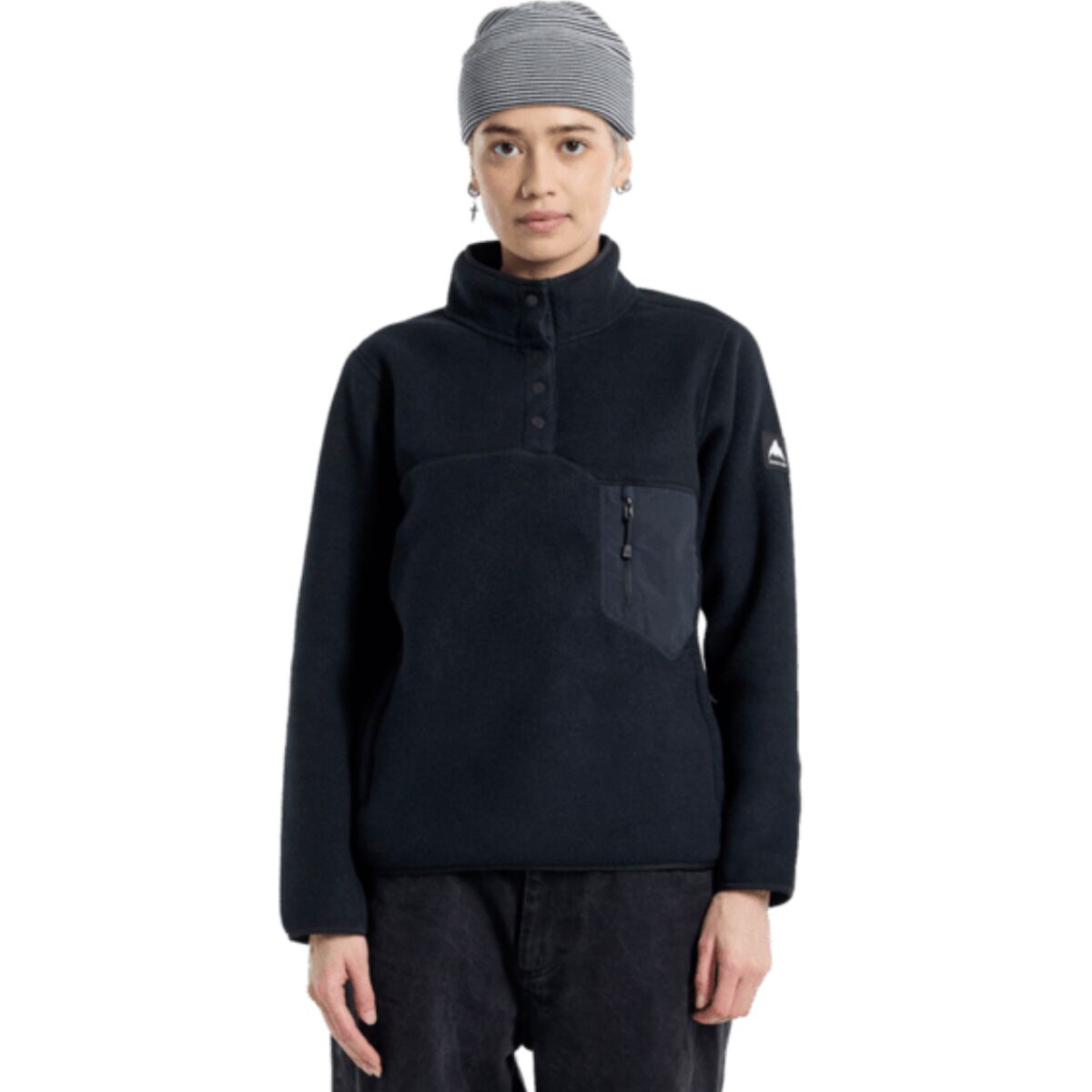 Image of Burton Cinder Fleece Pullover - Women's True Black, S