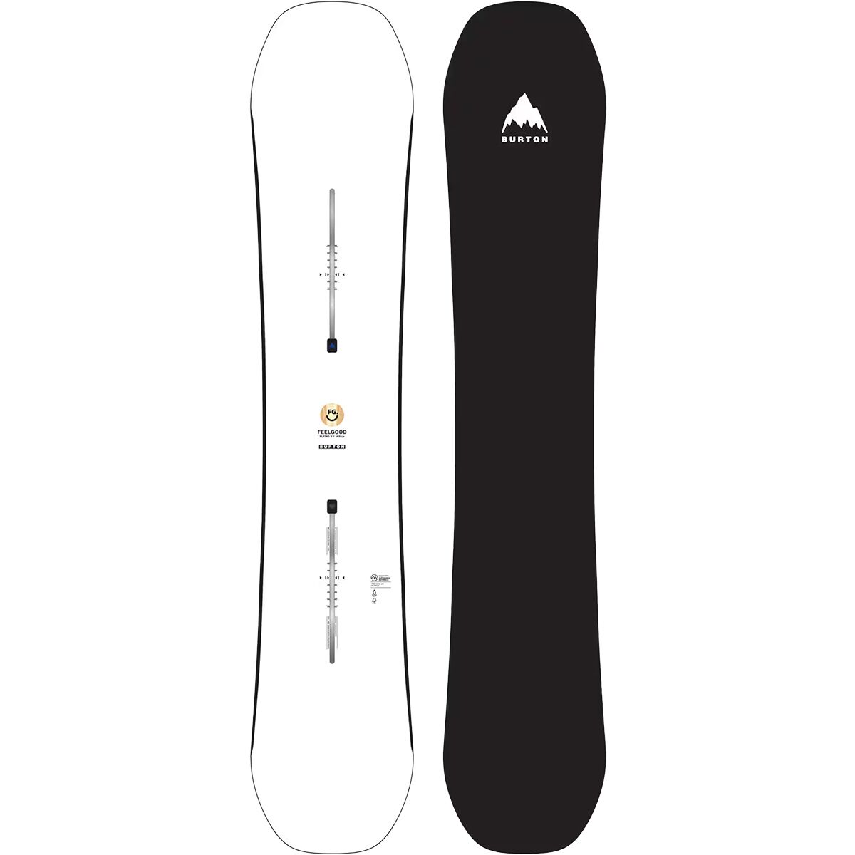 Image of Burton Feelgood Flying V Snowboard - 2024 - Women's White/Black, 149cm