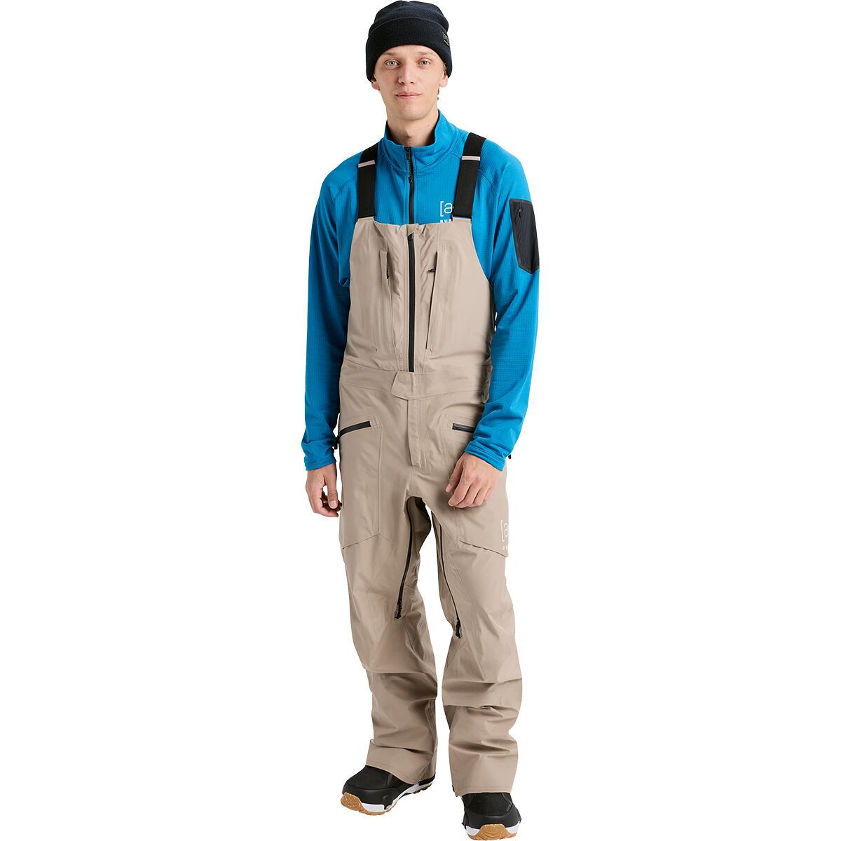 Image of Burton Freebird GORE-TEX 3L Bib Pant - Men's Summit Taupe, S/Reg