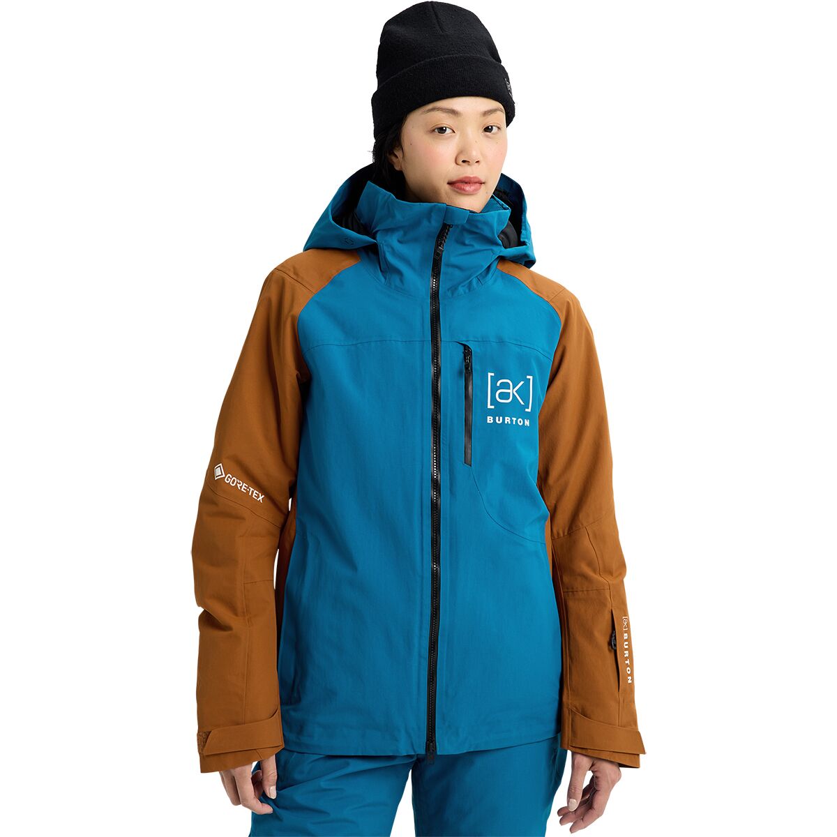 Image of Burton AK Embark GORE-TEX Jacket - Women's Blue Teal/Chestnut Brown, L